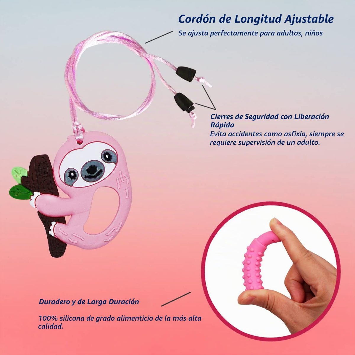 Collares Masticables Juguetes Sensoriales de Estimulación para Niño...