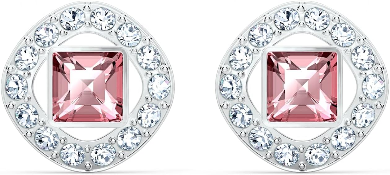 Colección de Pendientes de Botón de Cristal Angelical Una de Swarovski