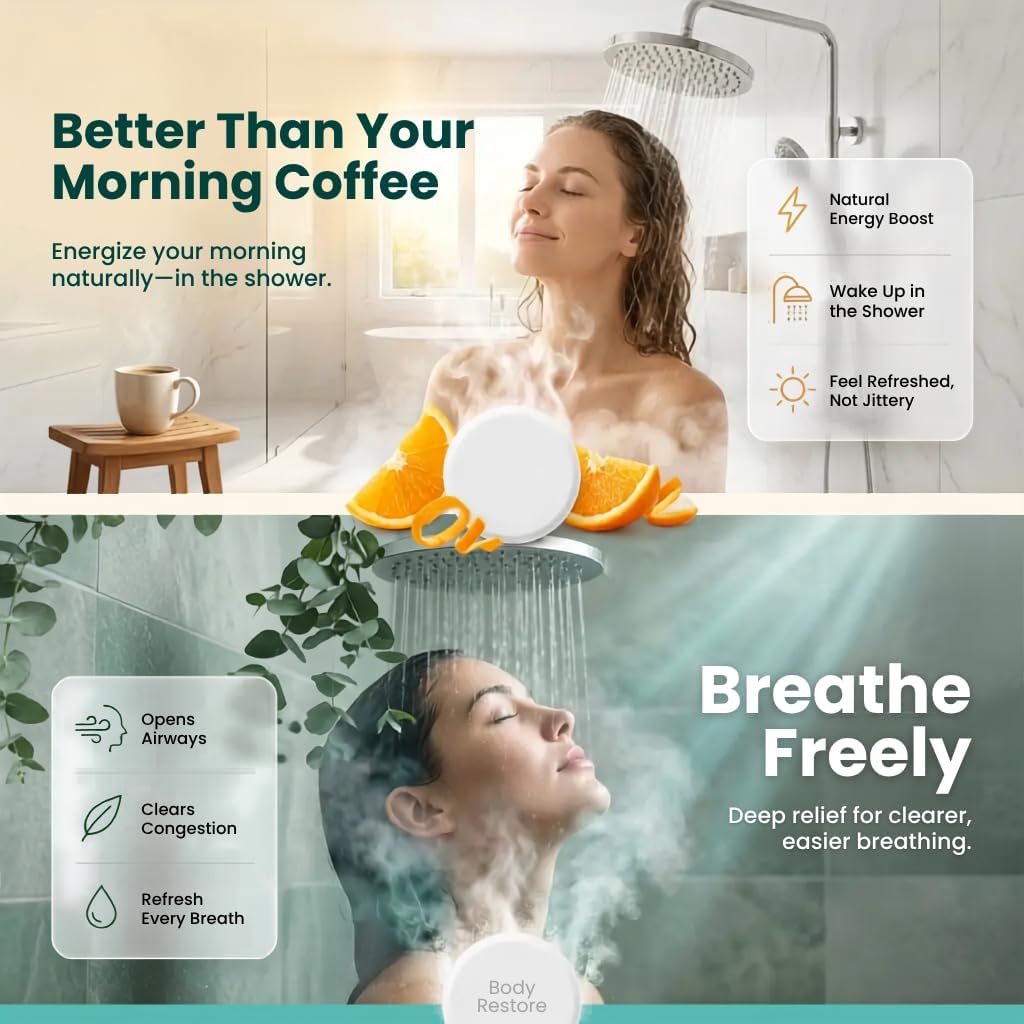 Body Restore - Paquete de 6 bombas de baño de aromaterapia, regalos...