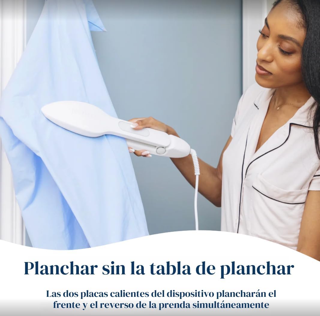 Nori Press - Plancha de vapor de viaje, plancha de mano con 6 ajust...