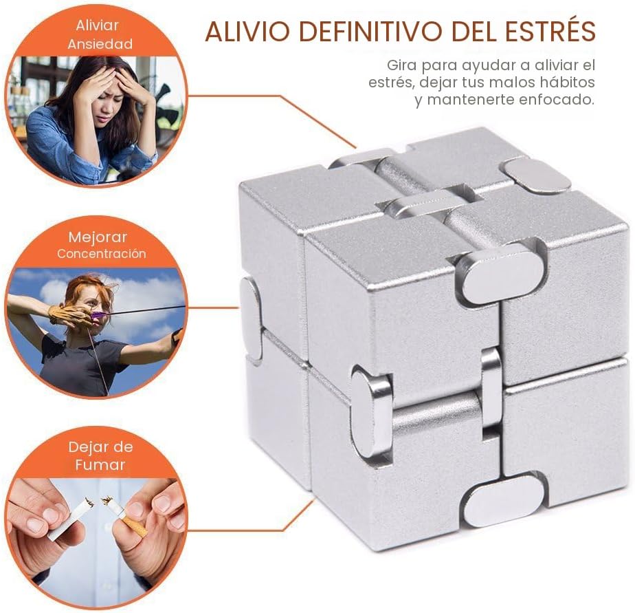 JOEYANK Fidget Cube - Nueva versión Fidget Finger Toys \u2013 Cubo...