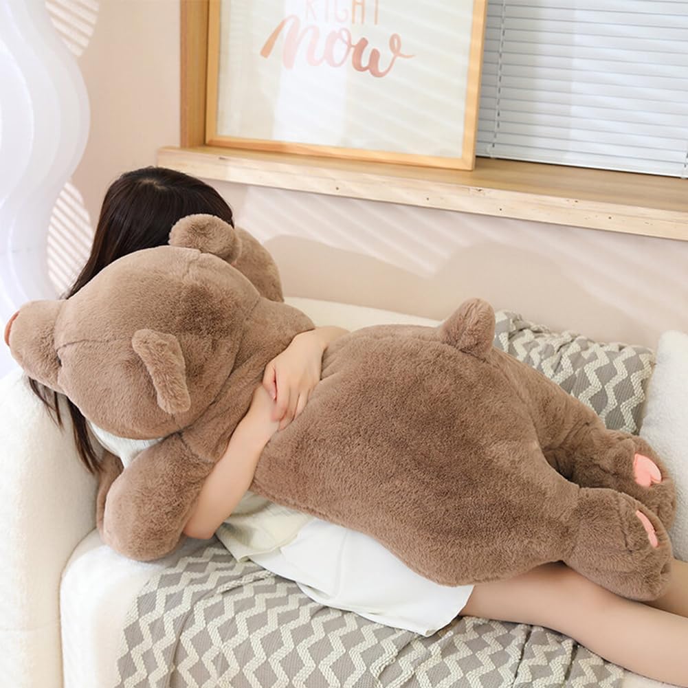 SNOWOLF Animales de Peluche de Oso Gigante con Peso, Almohada Decor...