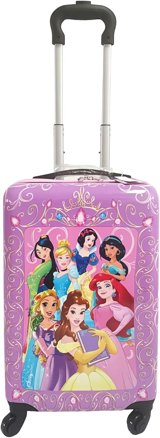 Disney Maleta rígida para niños, con ruedas, de mano, Princesa), Di...