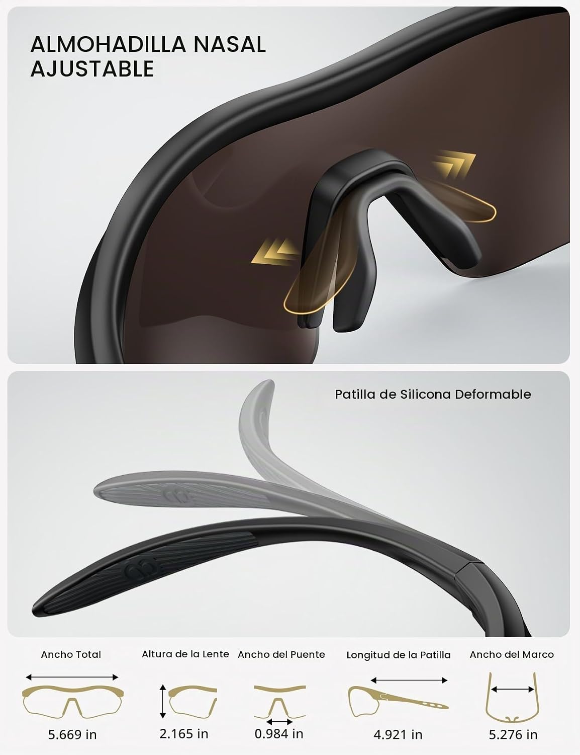 Lamicall Gafas de sol deportivas polarizadas de 0.78 oz \u2013 Prot...