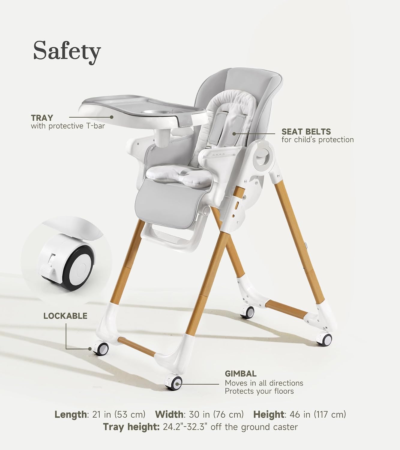 Mallify Sillas altas convertibles para bebés y niños pequeños, sill...