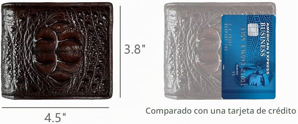 CHERRY CHICK Cartera de cocodrilo de lujo para hombre, hecha a mano...