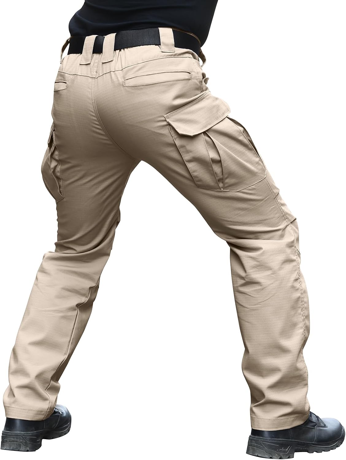 Hiwise Pantalones tácticos elásticos para hombre, resistentes al ag...