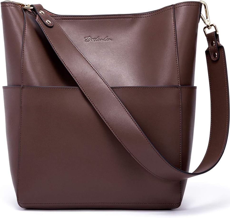 BOSTANTEN - Bolsos de cuero de diseñador para mujer, tipo tote, de...