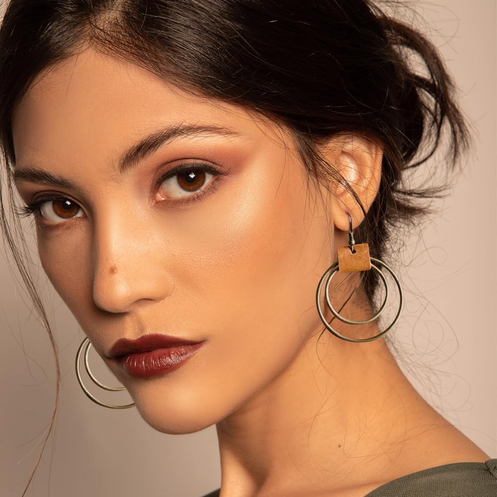 12 Pares de Aretes Colgantes de Cristal Drusa en Forma de Lágrima p...