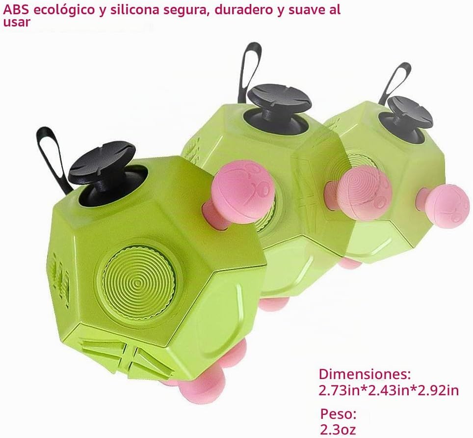Juguetes Fidget de 12 Lados, Juguetes de Cubo Dodecágono Anti-Ansie...