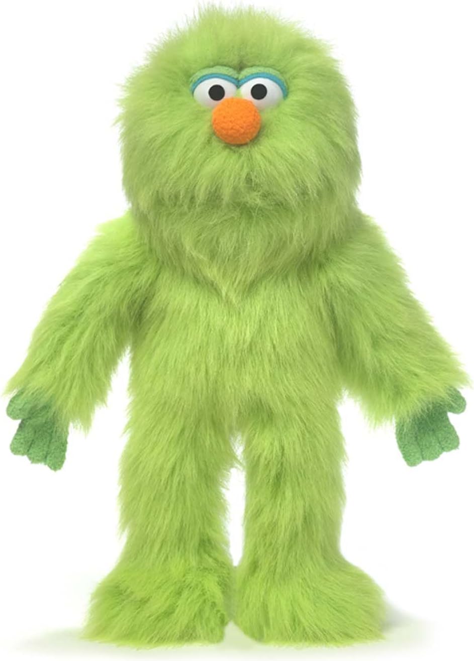 Monstruo verde, marioneta de mano de 14"