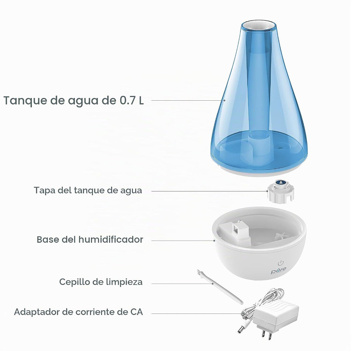 Pure Enrichment Humidificador de estudio MistAire™ con niebla fría...