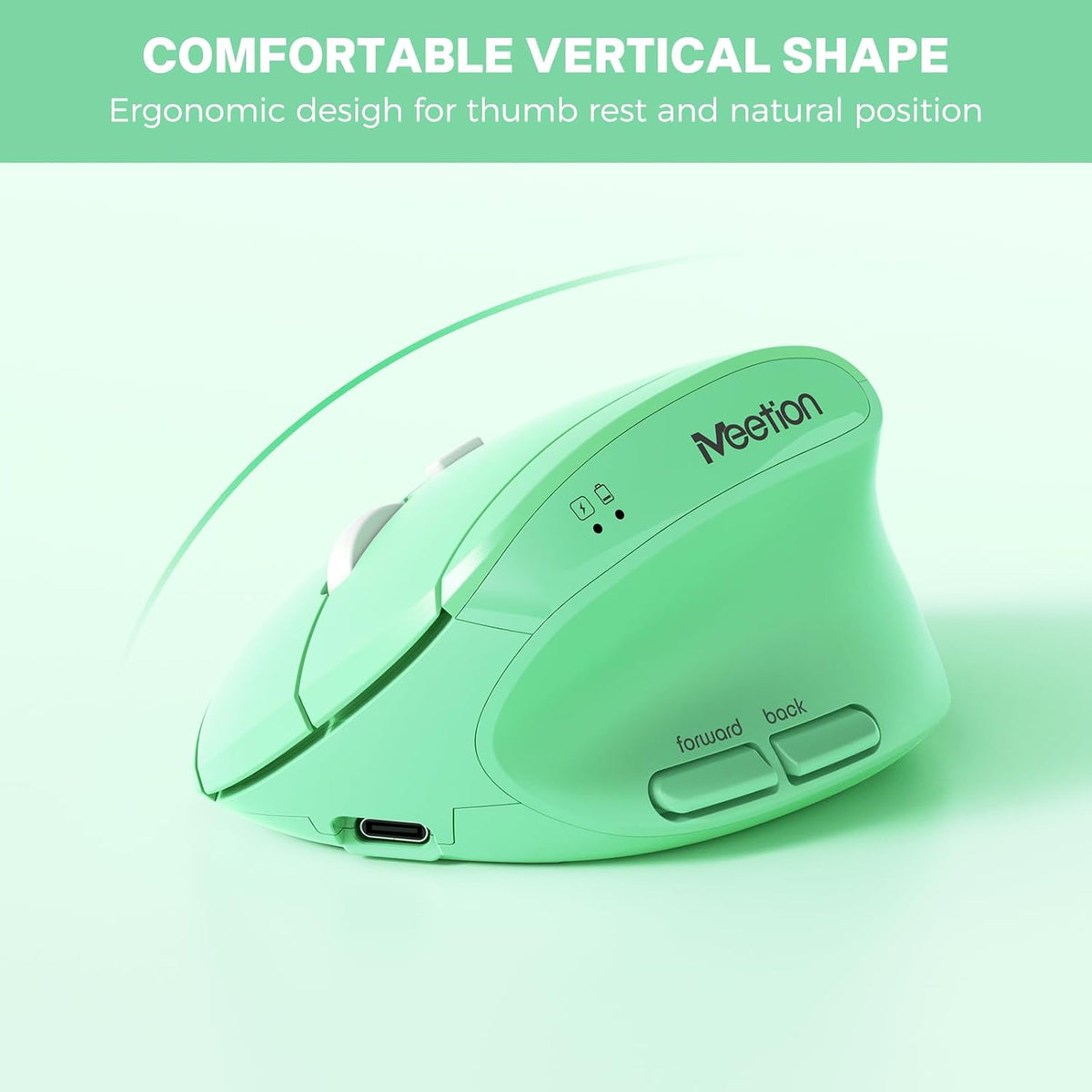 MEETION Teclado y mouse ergonómicos, teclado inalámbrico con mouse...
