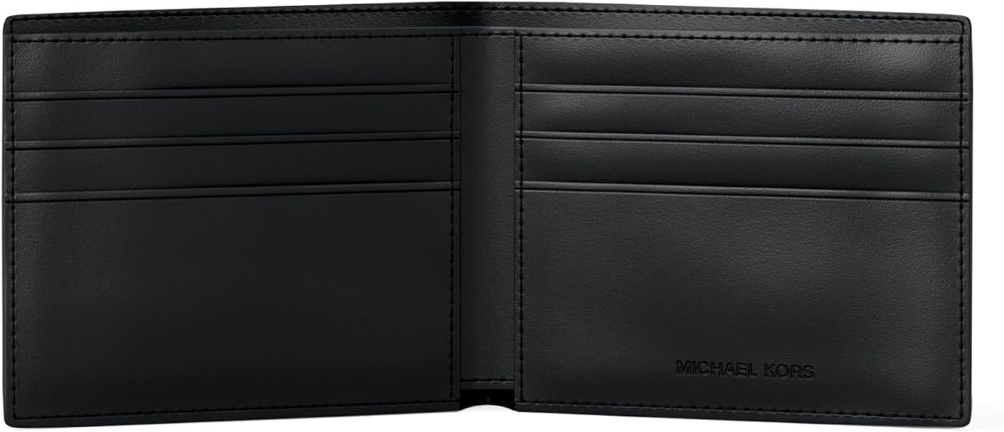 Michael Kors Billetera delgada de regalo para hombre, herrajes plat...