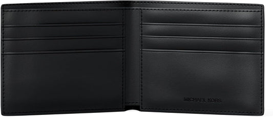 Michael Kors Billetera delgada de regalo para hombre, herrajes plat...