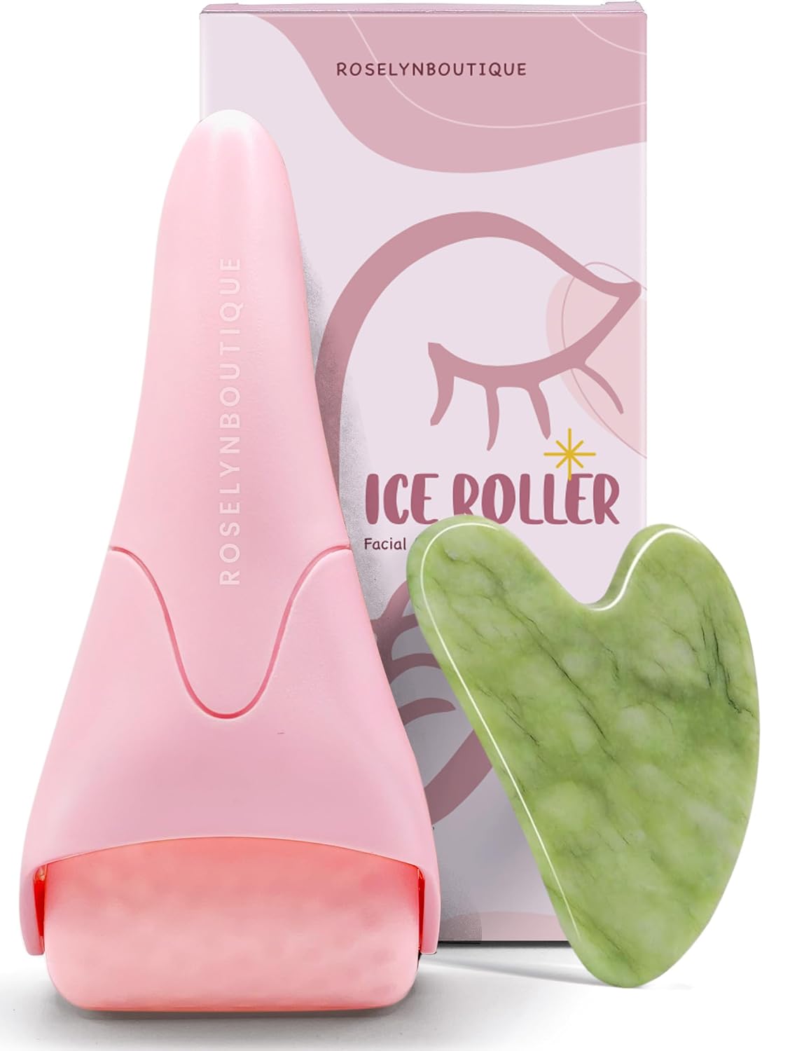ROSELYNBOUTIQUE Rodillo de hielo para arrugas faciales, líneas fina...