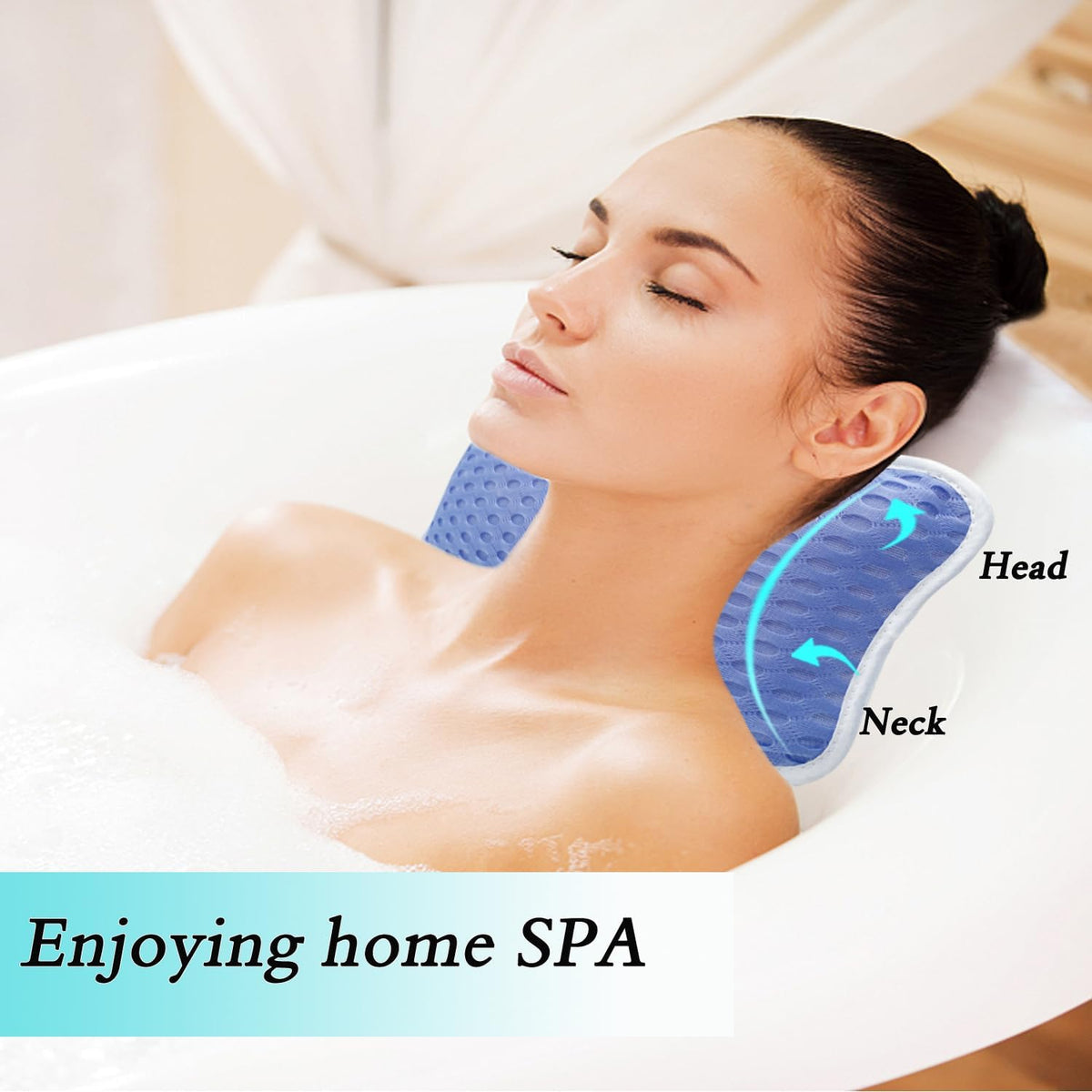 Almohadas de baño para bañera, almohadas de spa en casa para bañera...