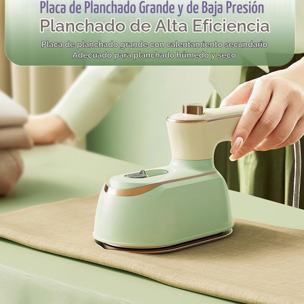 Plancha vaporera de viaje para ropa con un tanque de agua de 5.1 fl...