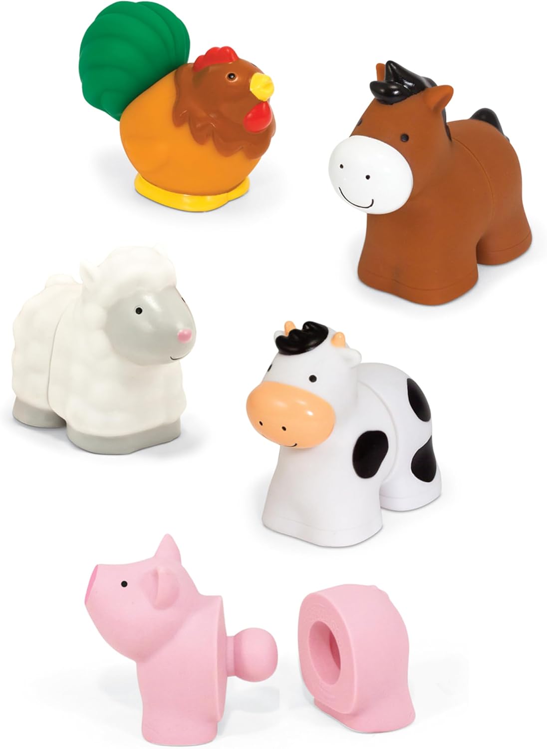 Bloques educativos Melissa &amp; Doug, Pop Baby Toy, 10 piezas cone...
