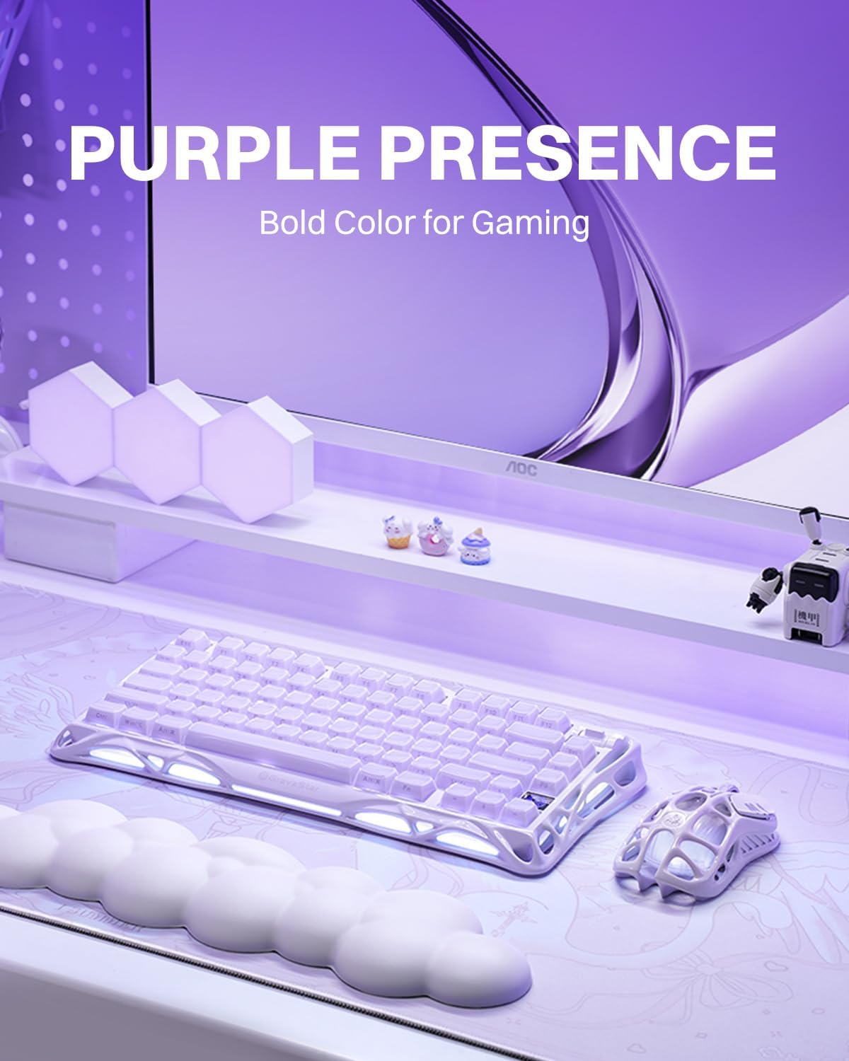 GravaStar Teclado mecánico inalámbrico para juegos Mercury K1 75% c...