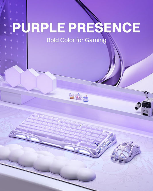GravaStar Teclado mecánico inalámbrico para juegos Mercury K1 75% c...