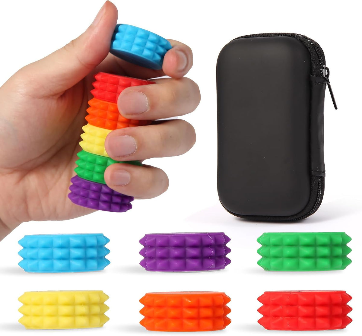 Bolas Magnéticas de Silicona para el Estrés, Paquete de 6 Juguetes...