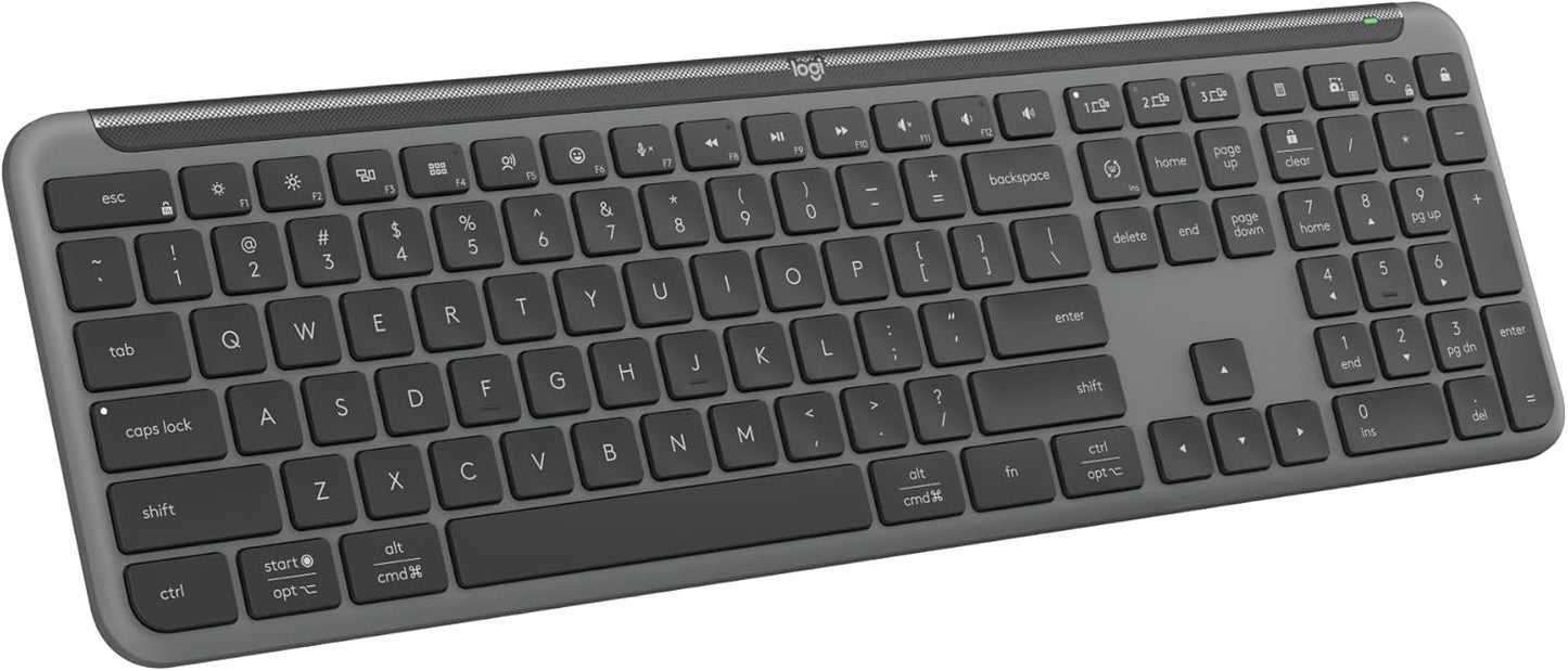 Logitech Teclado inalámbrico Signature Slim K950 con escritura sile...