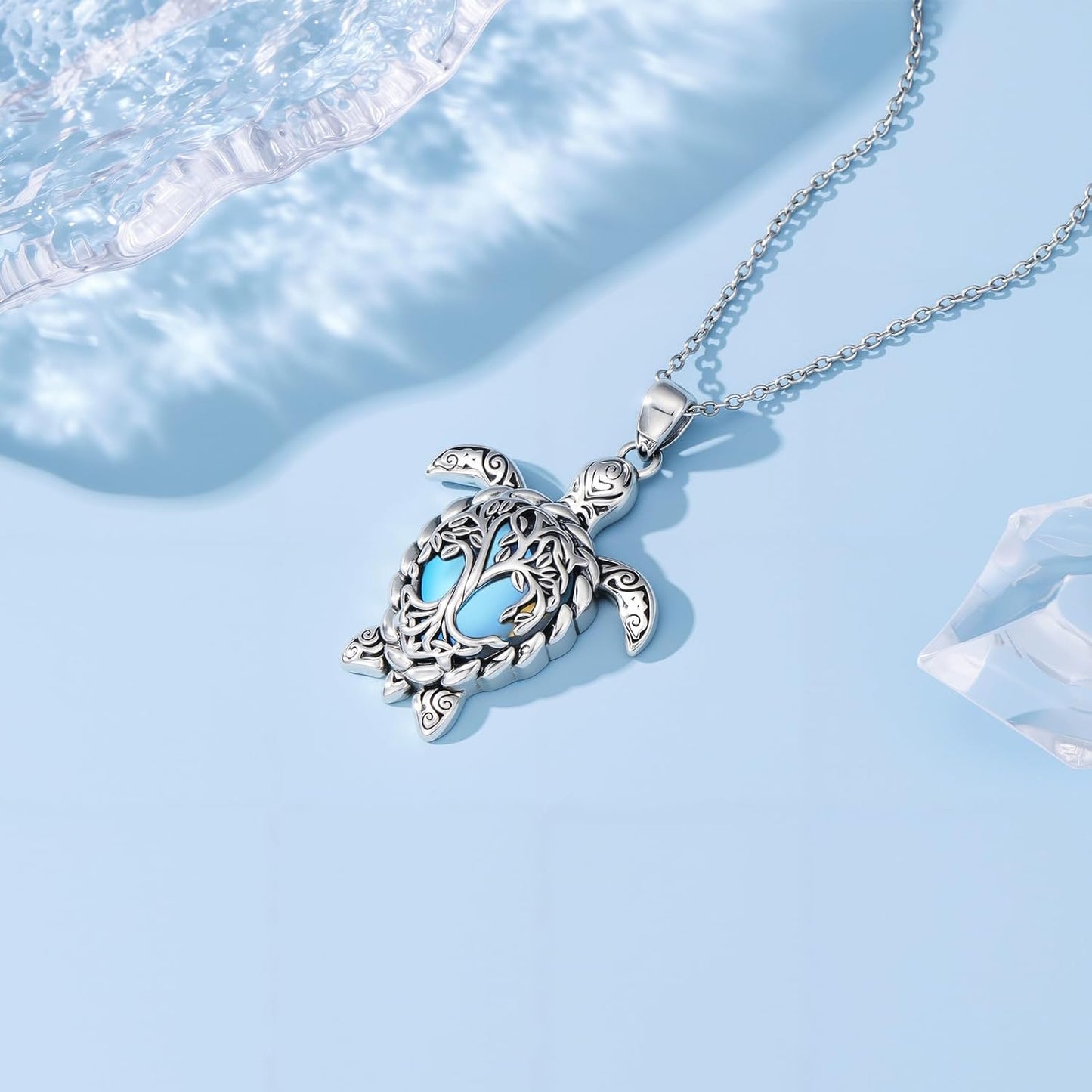 YYB Juego de joyas de tortuga marina para mujer, dije de árbol de l...