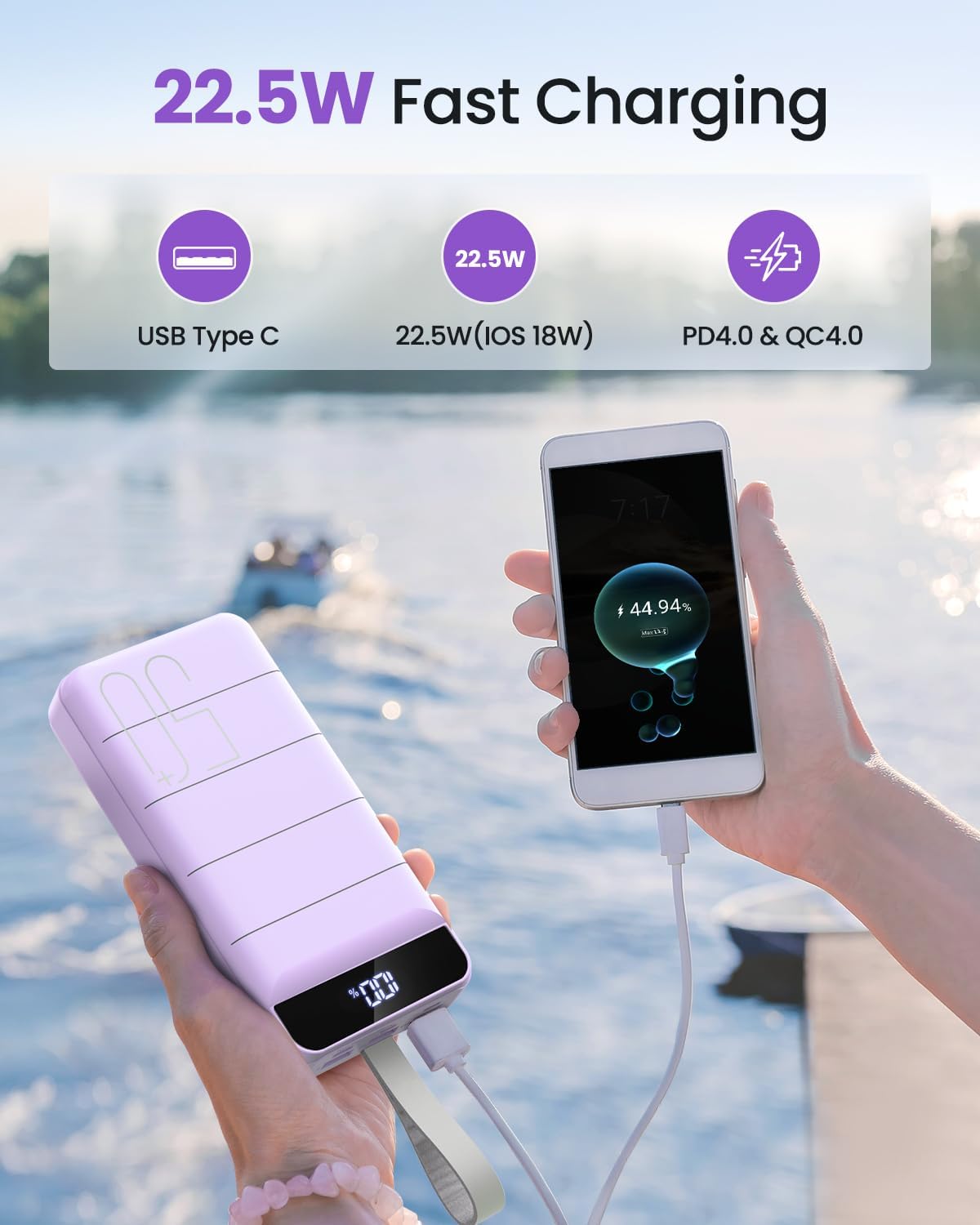 Banco portátil de la batería de carga rápida del banco 50000mAh del...