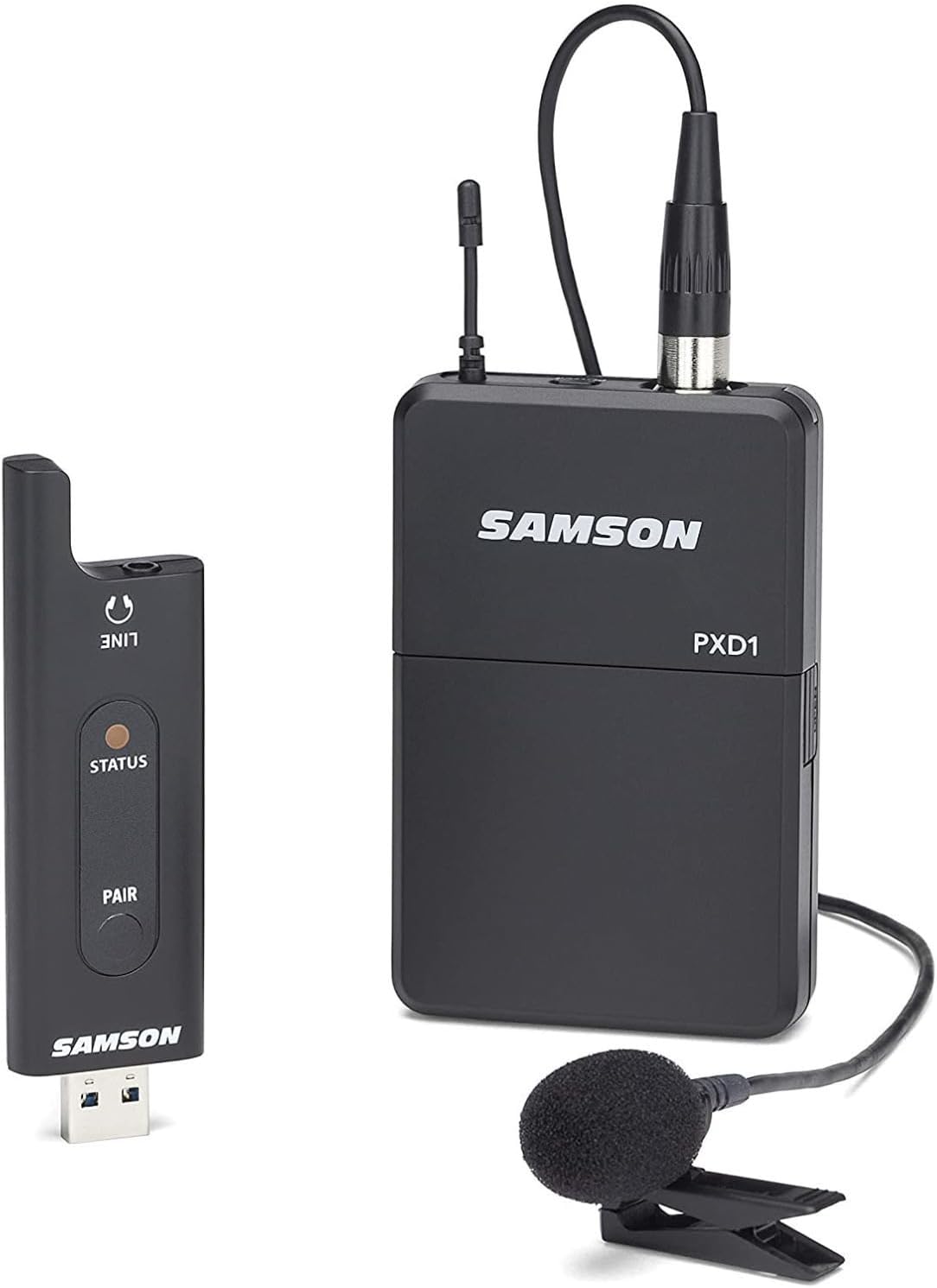 SAMSON XPD2 Lavalier - Sistema inalámbrico digital USB