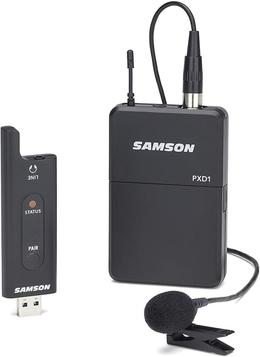 SAMSON XPD2 Lavalier - Sistema inalámbrico digital USB