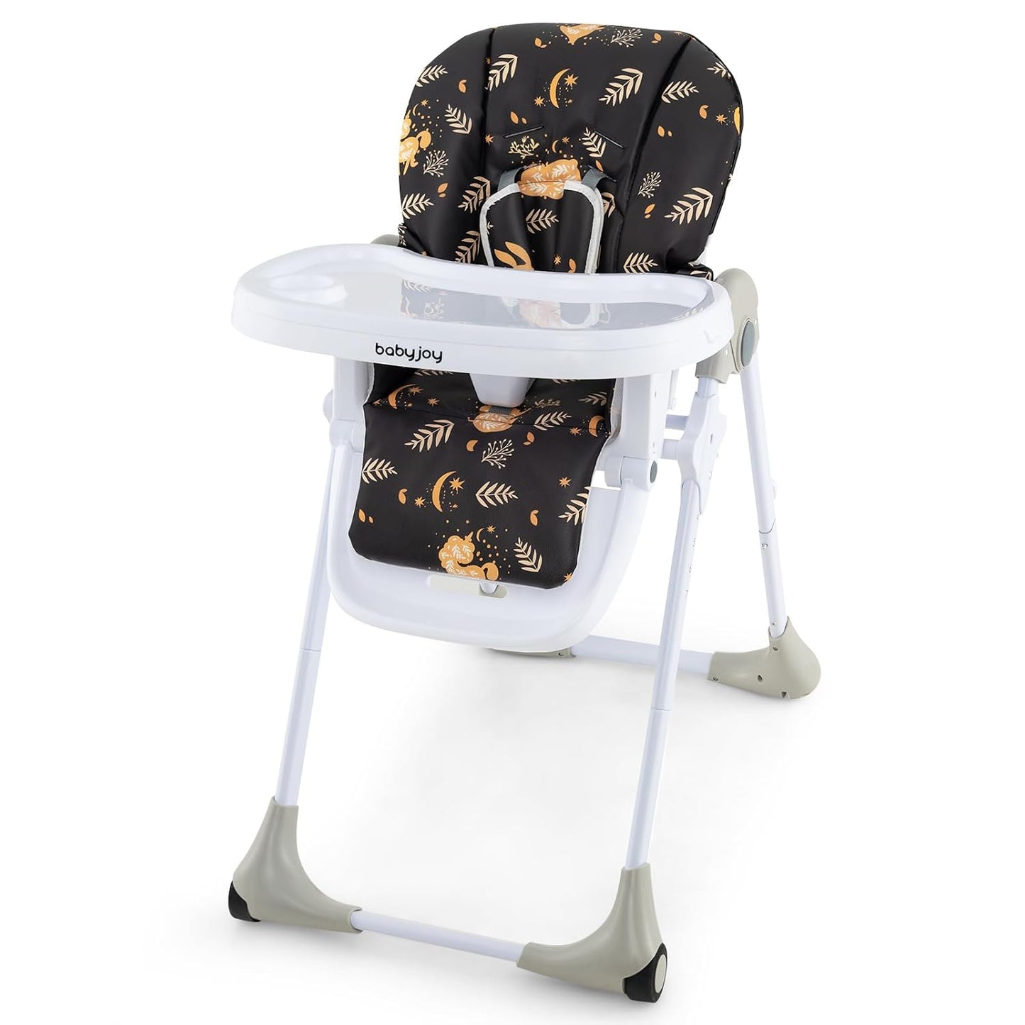 BABY JOY Silla alta convertible para bebés y niños pequeños, altura...