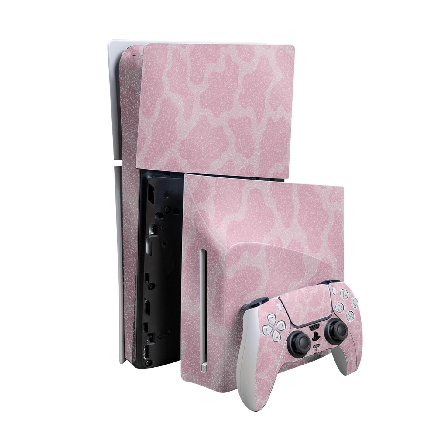 Skin brillante con purpurina compatible con PlayStation 5 Slim Digi...