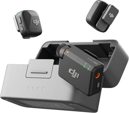 DJI Mic Mini (2 TX + 1 RX + estuche de carga), micrófono inalámbric...