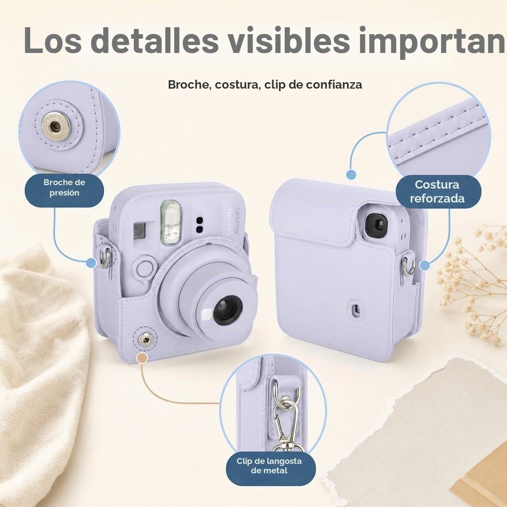 Fujifilm Instax Mini 13 Cámara instantánea Dreamy Purple + Paquete...