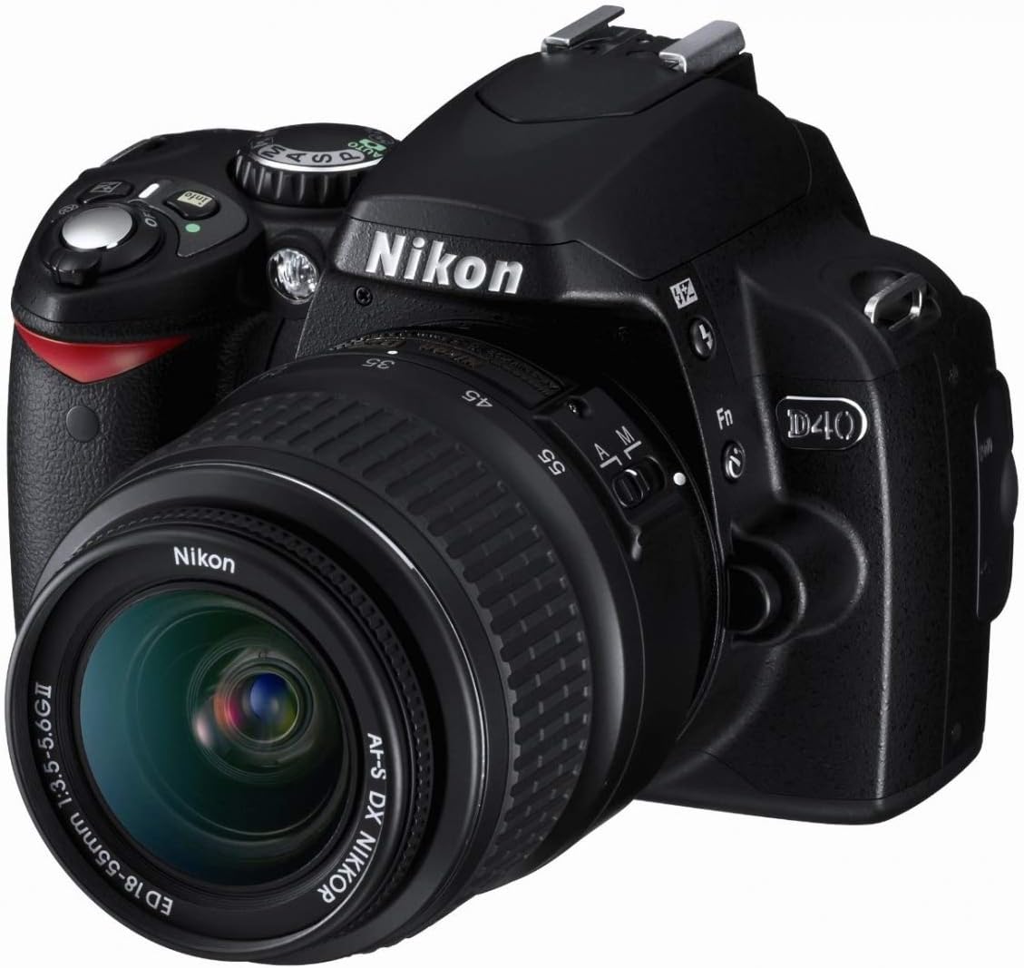 Kit de cámara digital Nikon D40 de 6.1 MP con lente de zoom Nikkor...