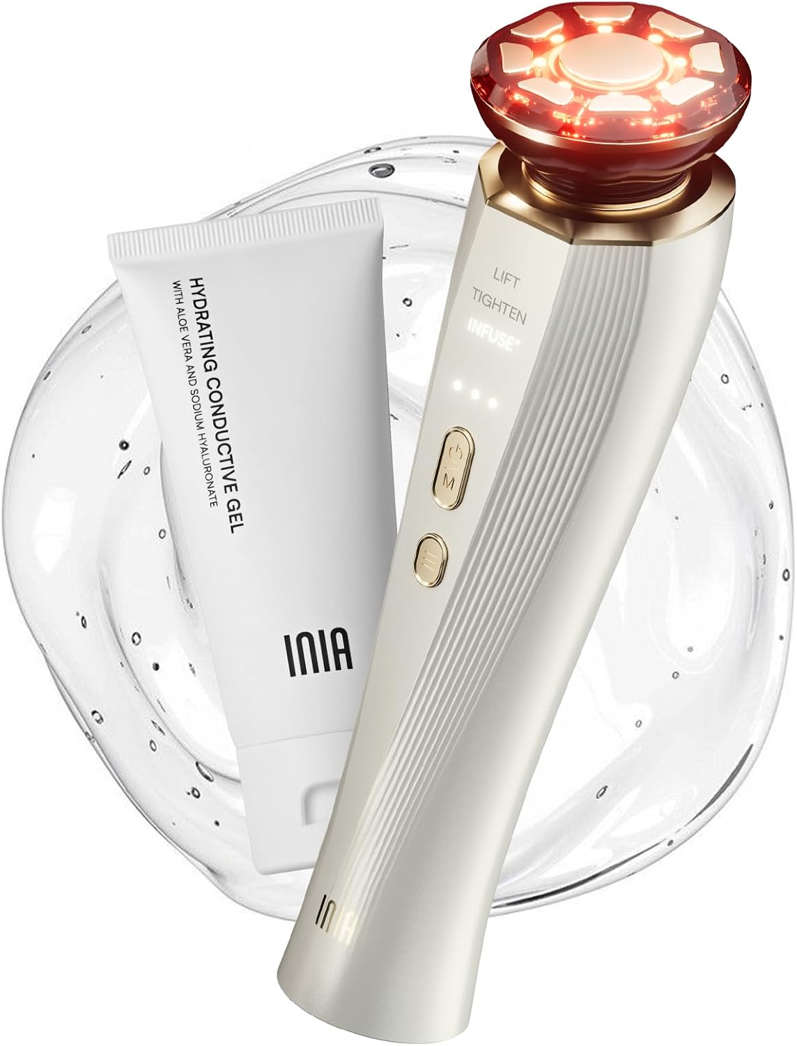 INIA FLARE - Dispositivo de belleza para terapia de luz roja 3 en 1...