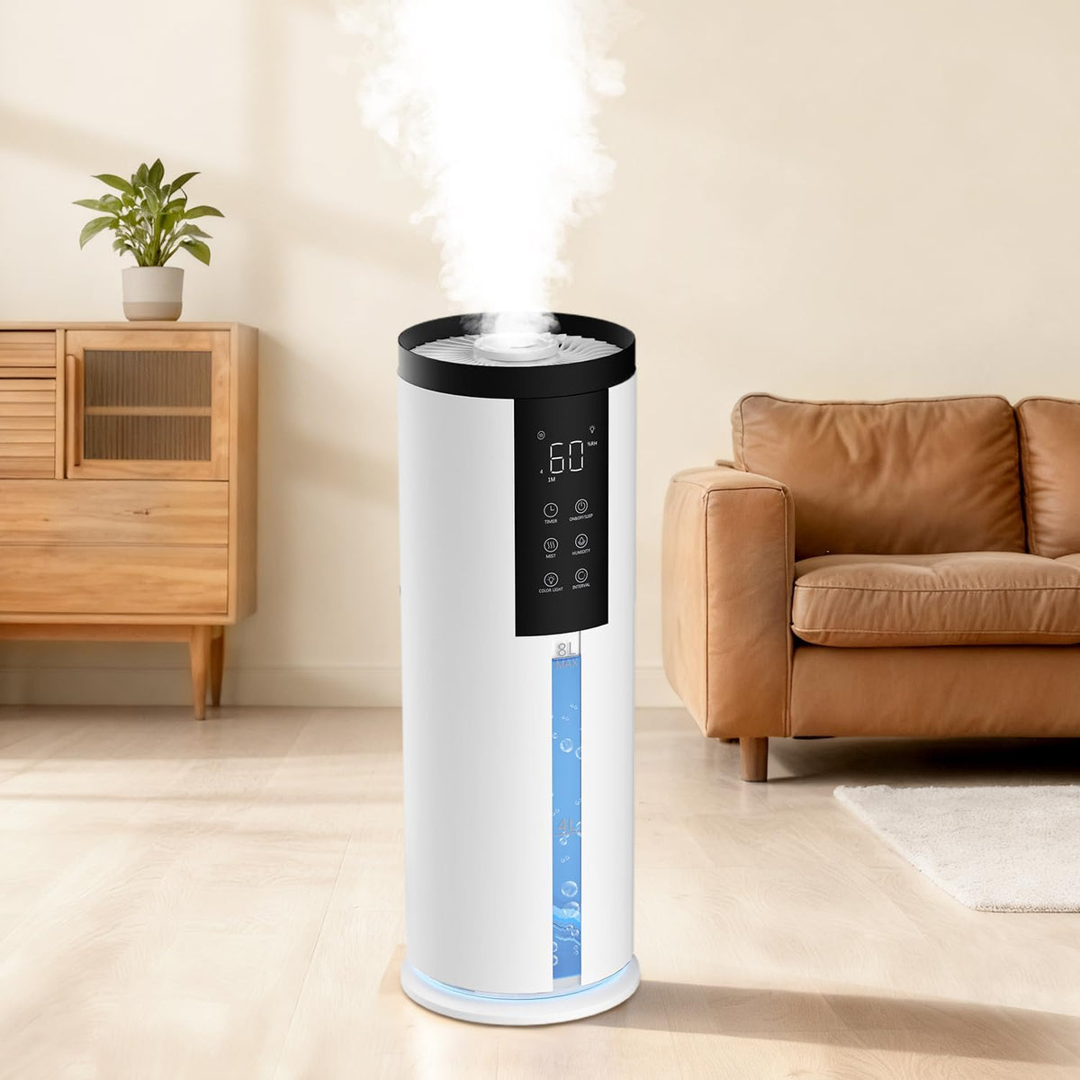 Humidificador doméstico GloryAir para habitación grande, relleno su...