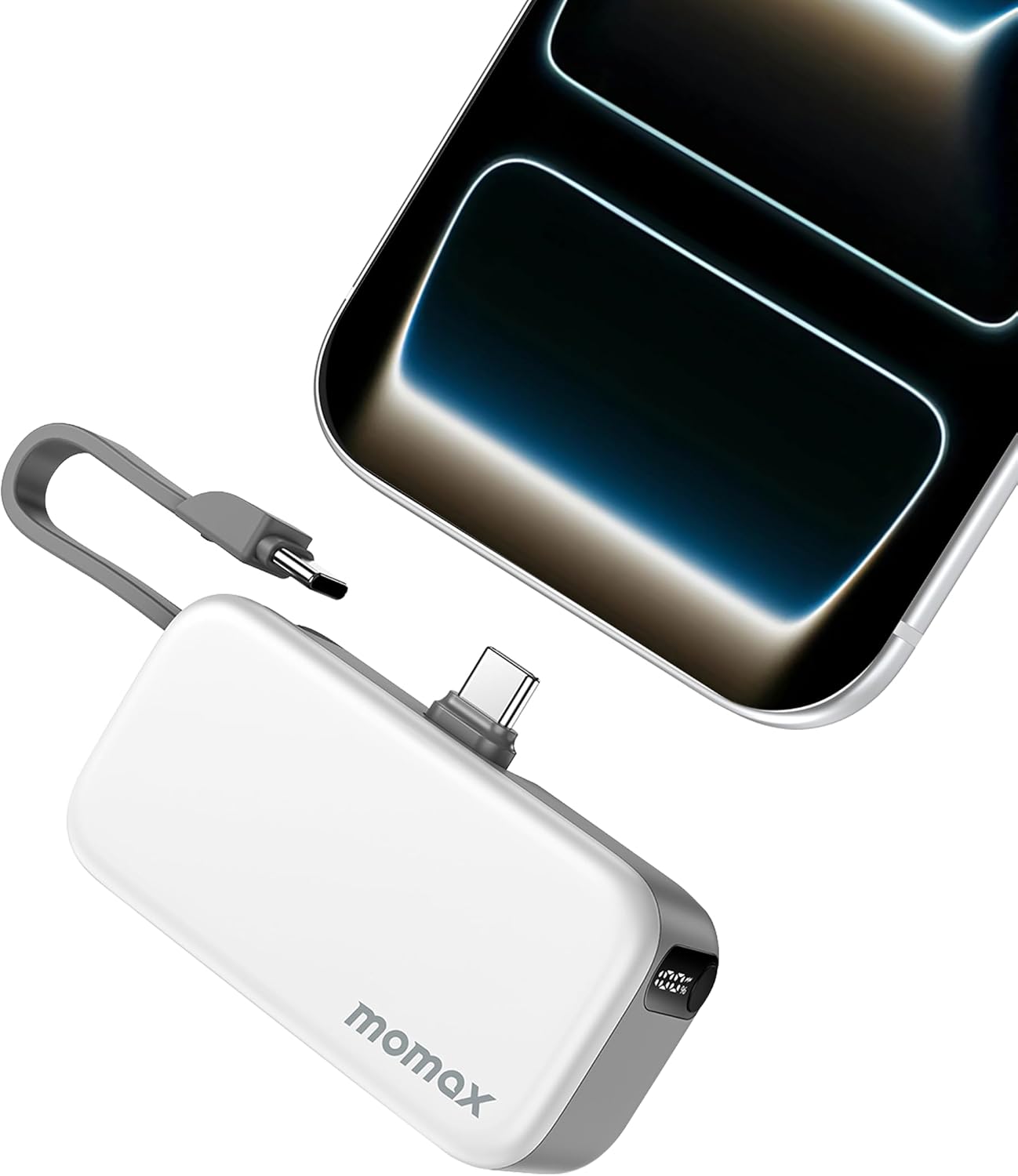 MOMAX Cargador portátil, 5000 mAh pequeño banco de energía PD 20 W...