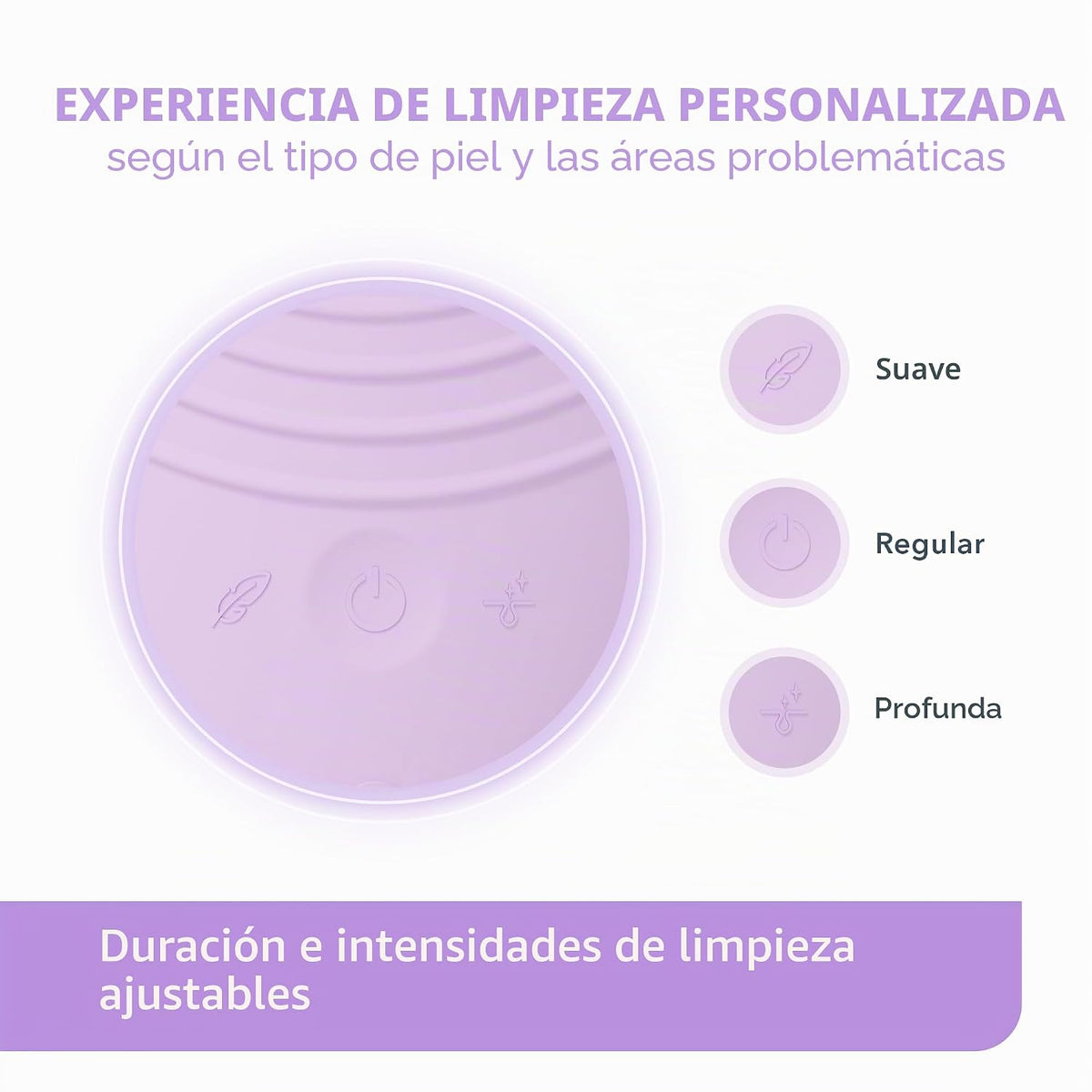 FOREO LUNA 4 Cepillo de limpieza facial - Masajeador facial reafirm...