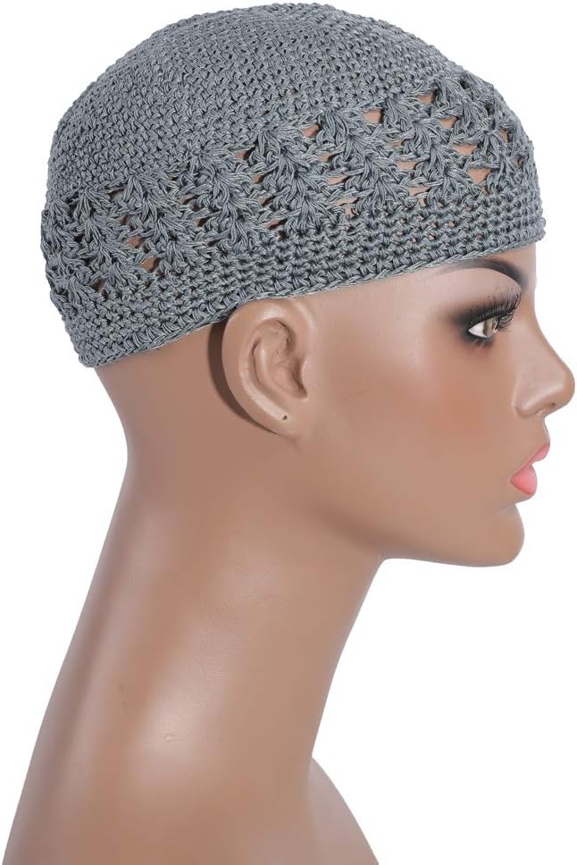 Gorros unisex de algodón de primera calidad para tejer calavera, go...