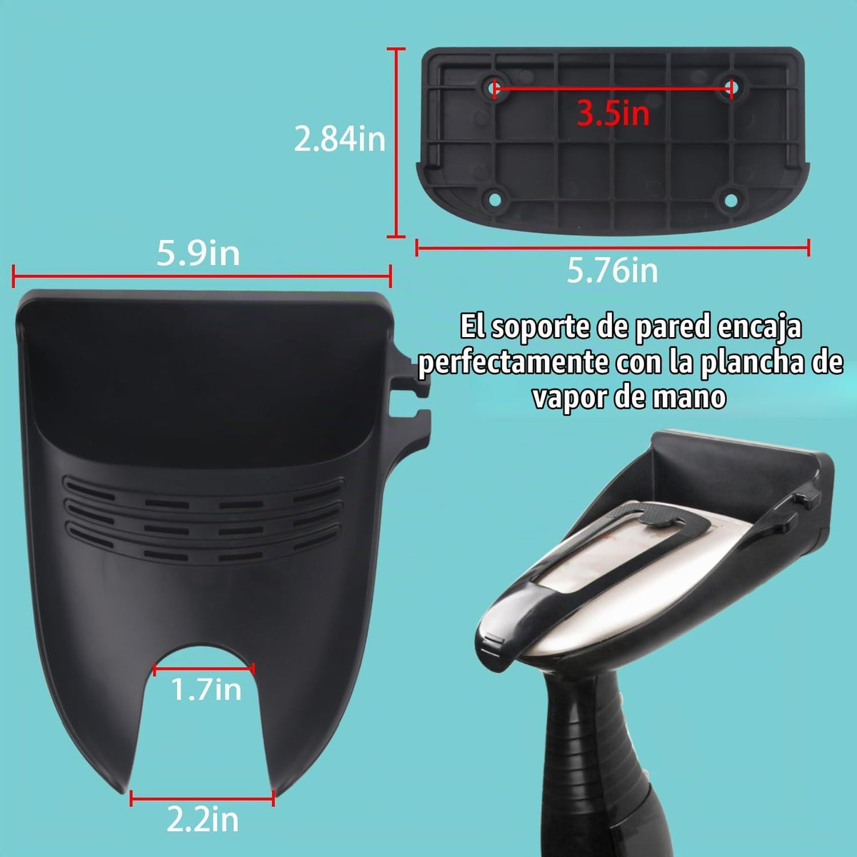 Soporte de pared para tabla de planchar para ropa para vaporizador...