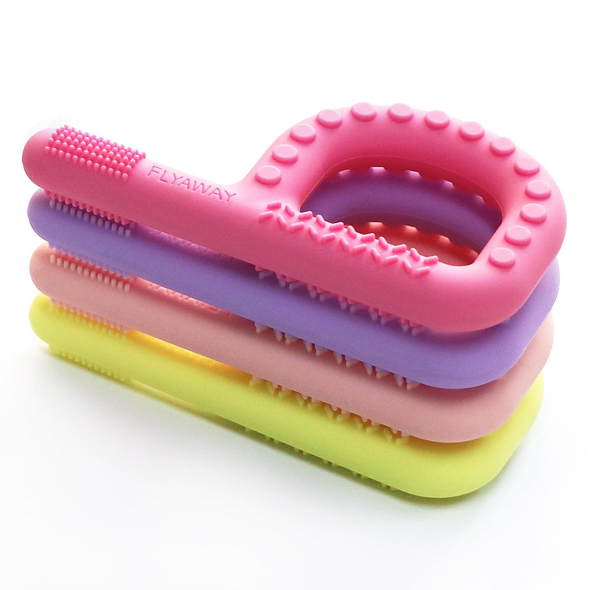 Palitos de dentición para bebés, juguetes masticables de silicona p...