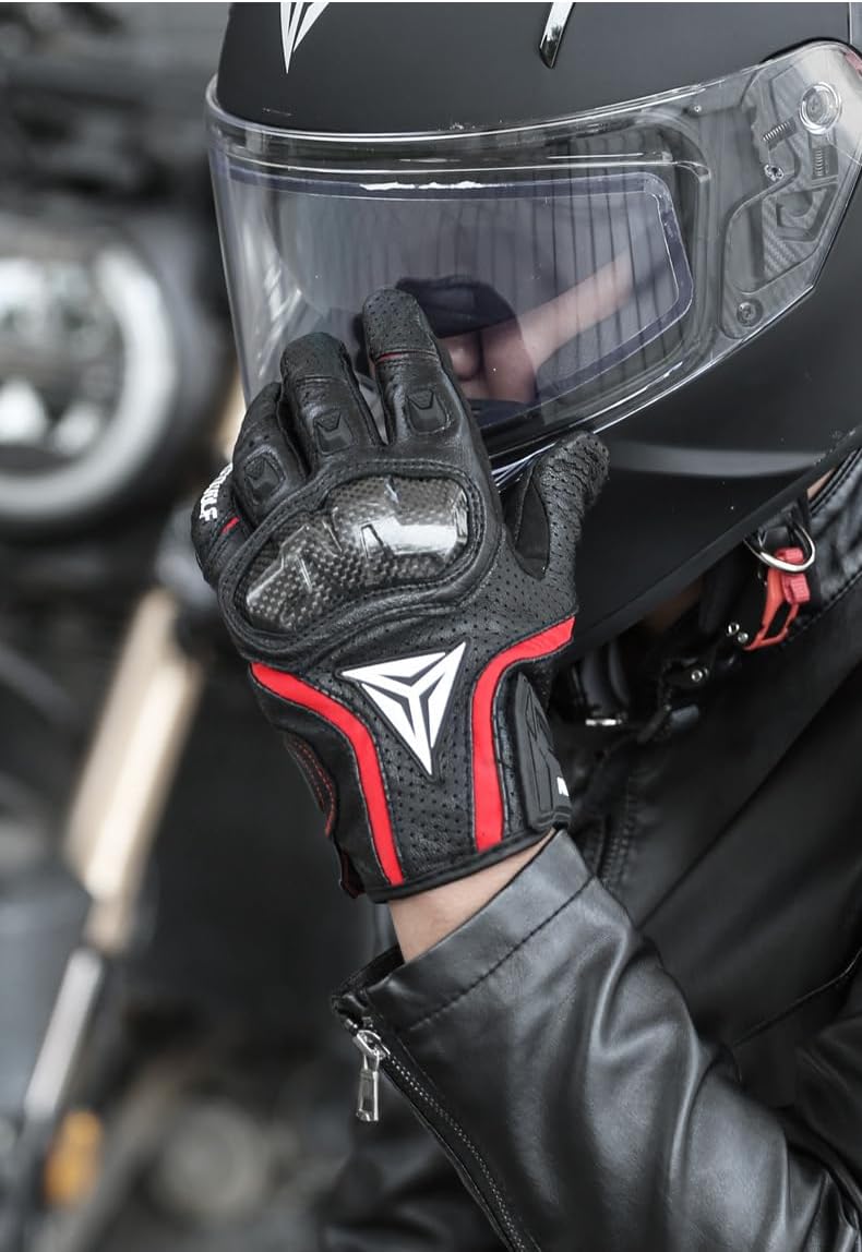 LYHXS-MOTOS Guantes de motocicleta para hombres y mujeres, de fibra...