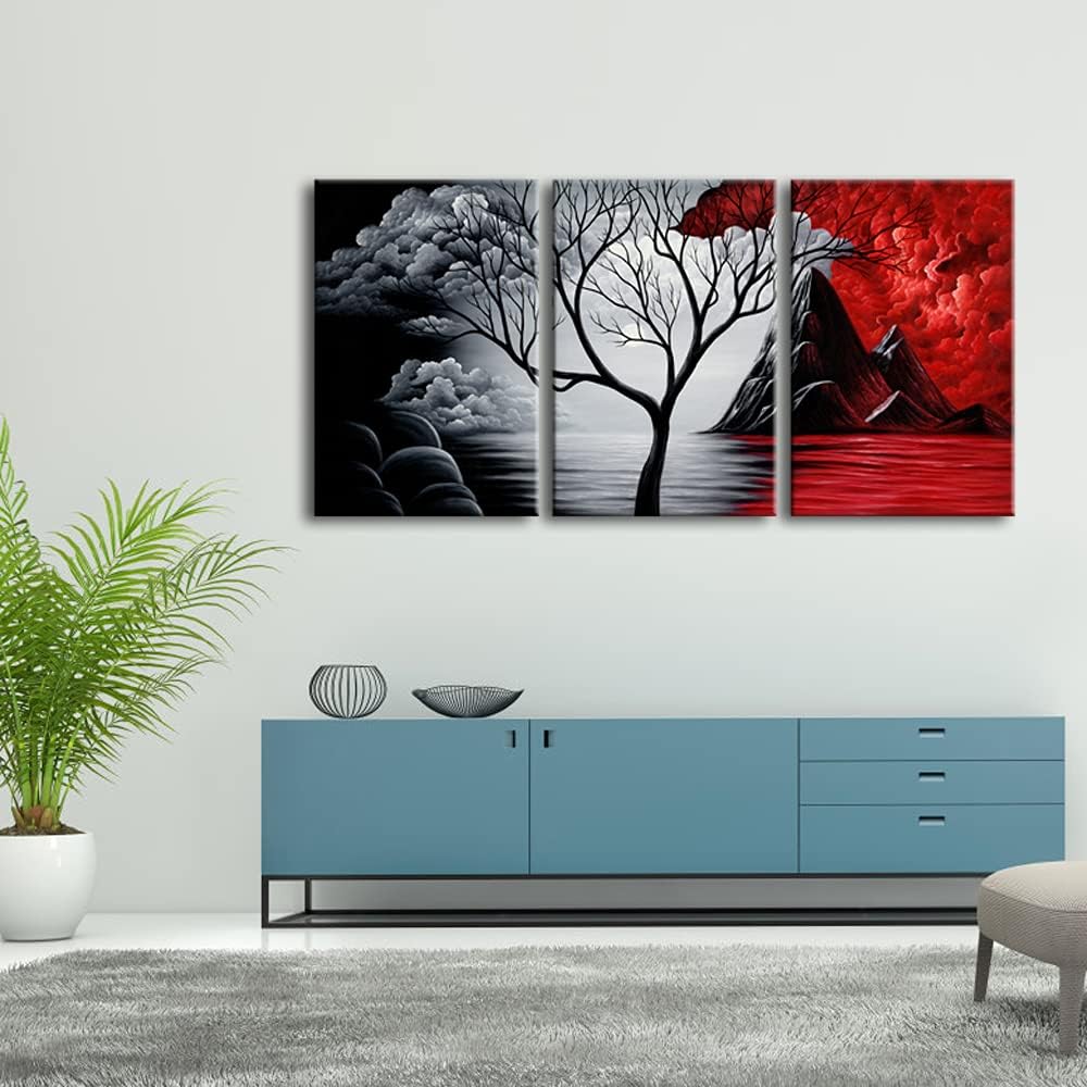 Wieco Art Lienzo decorativo para pared, cuadros abstractos para dec...
