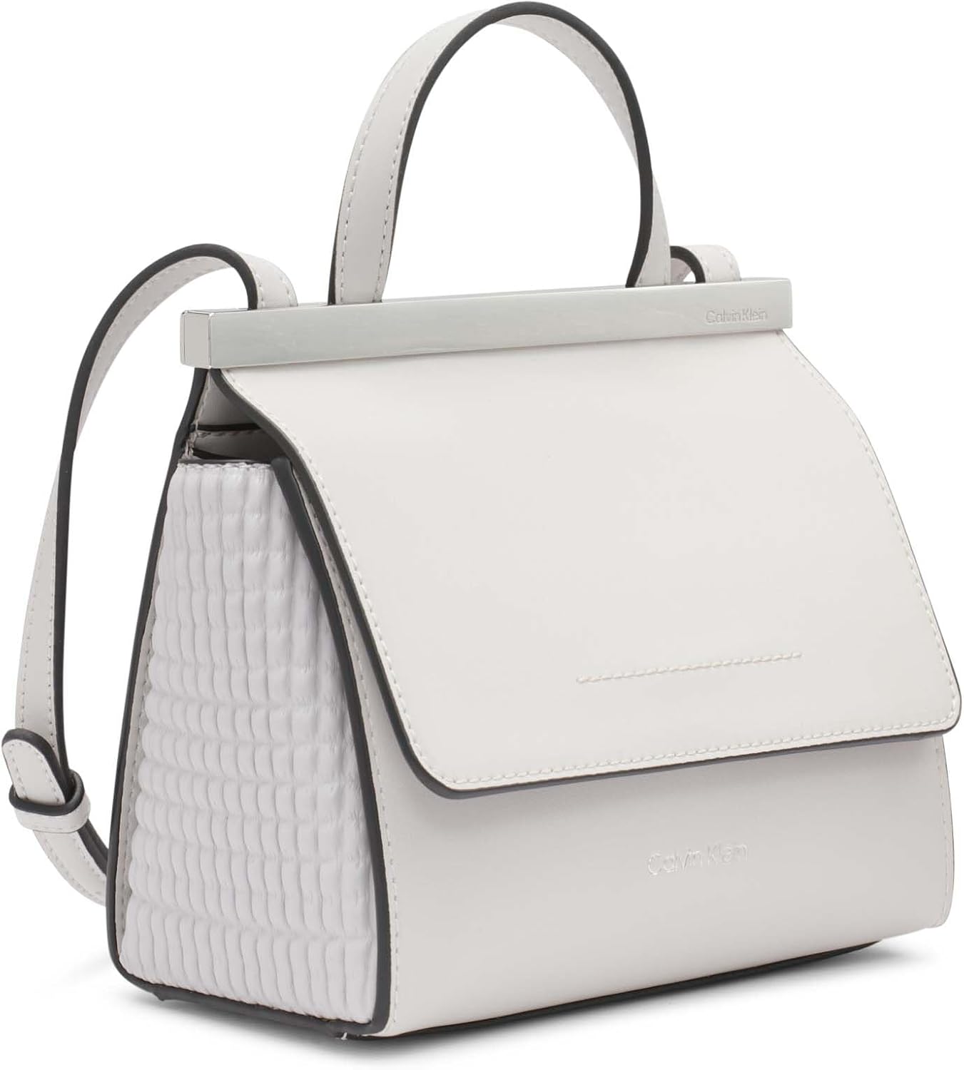 Calvin Klein Mini bolso cruzado con solapa coral