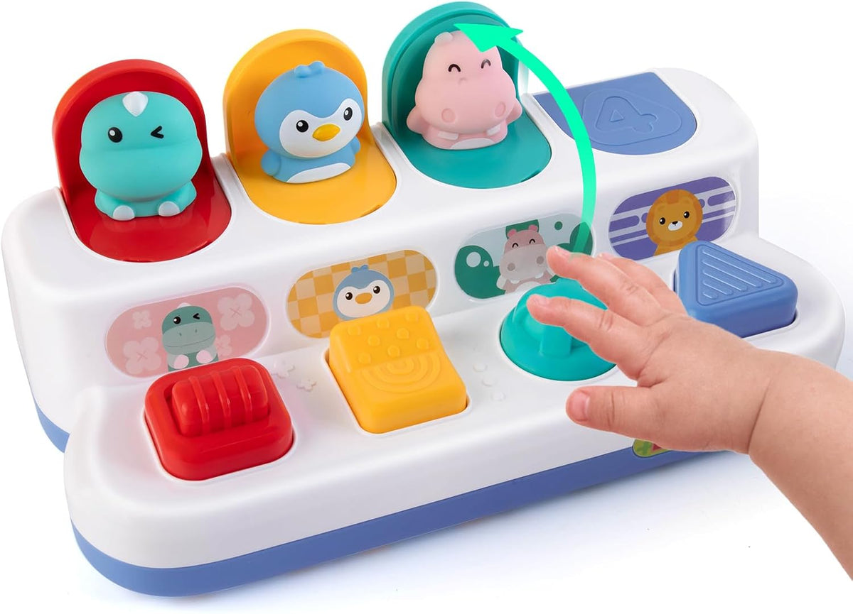 Tovol Zerky Montessori - Juguete de causa y efecto de 12-18 meses,...