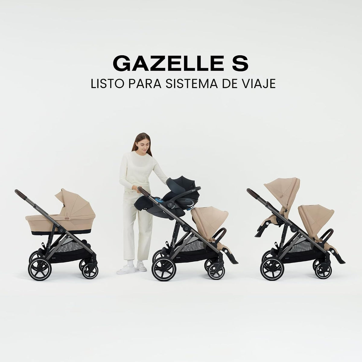 Cybex Gazelle S - Cochecito todo en uno para niños y bebés con más...