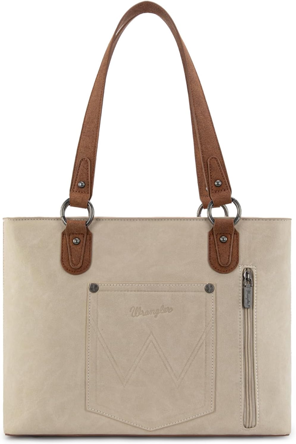 Montana West Wrangler Bolso de mano para mujer con múltiples bolsil...