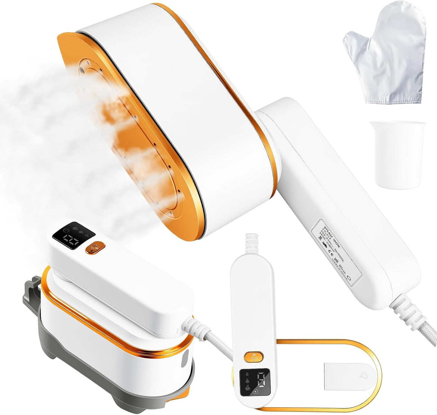 Droyek Vaporizador portátil de viaje para ropa, potente vaporizador...